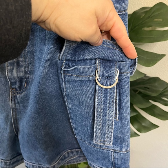 🖤 Los Angeles Sixty-Six Denim Cargo Shorts | Utility Pocket Detail | Sz 11 - Picture 5 of 8